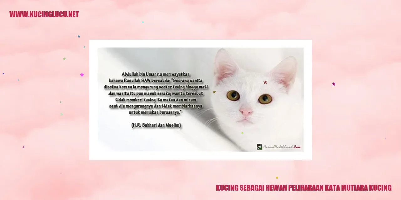 Kucing sebagai Hewan Peliharaan