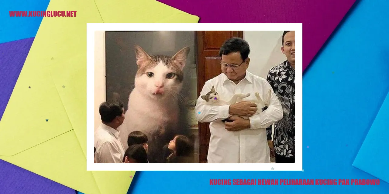 Kucing sebagai Hewan Peliharaan kucing pak prabowo