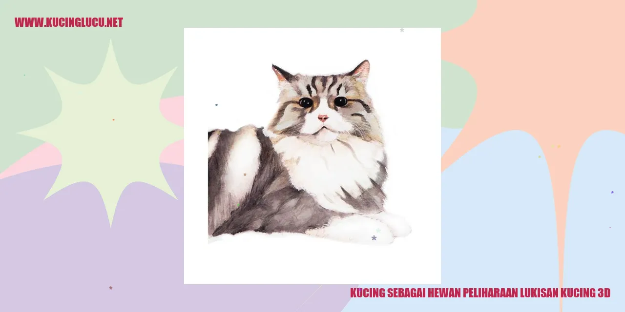 Lukisan Kucing 3D