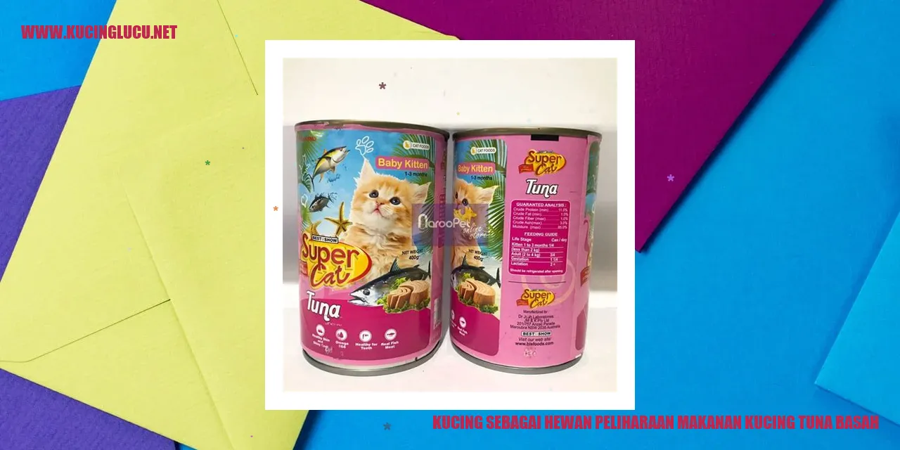 Kucing makanan tuna basah