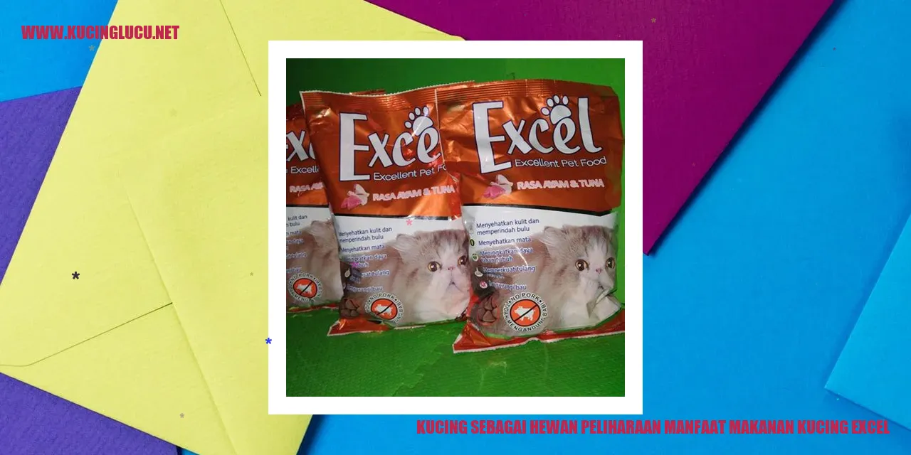 Kucing sebagai Hewan Peliharaan manfaat makanan kucing excel
