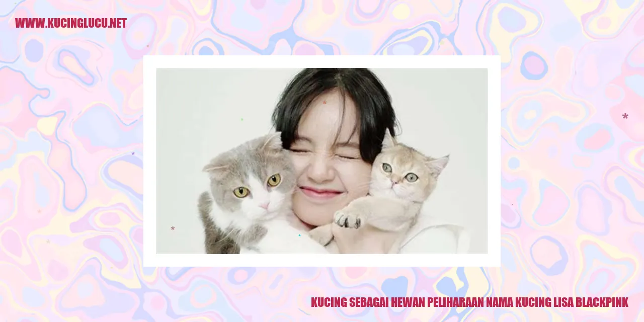 Kucing sebagai Hewan Peliharaan nama kucing lisa blackpink