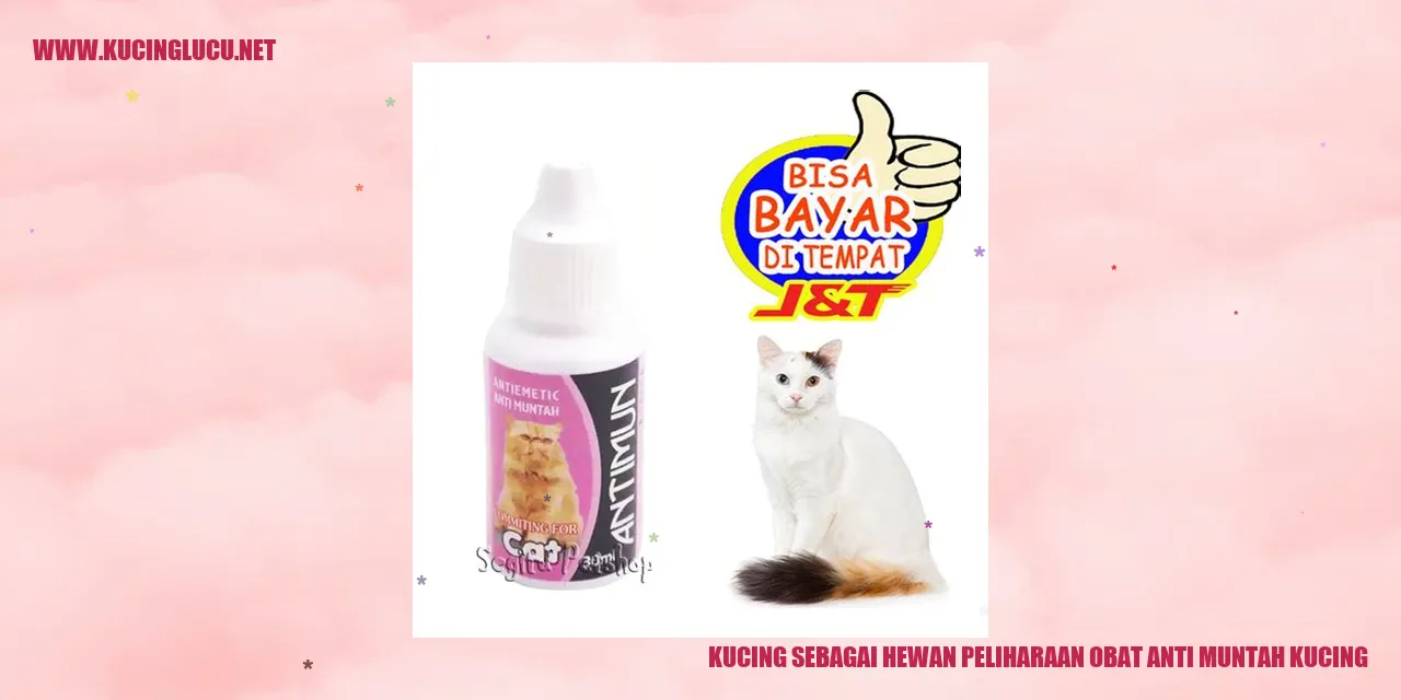 Kucing sebagai Hewan Peliharaan obat anti muntah kucing