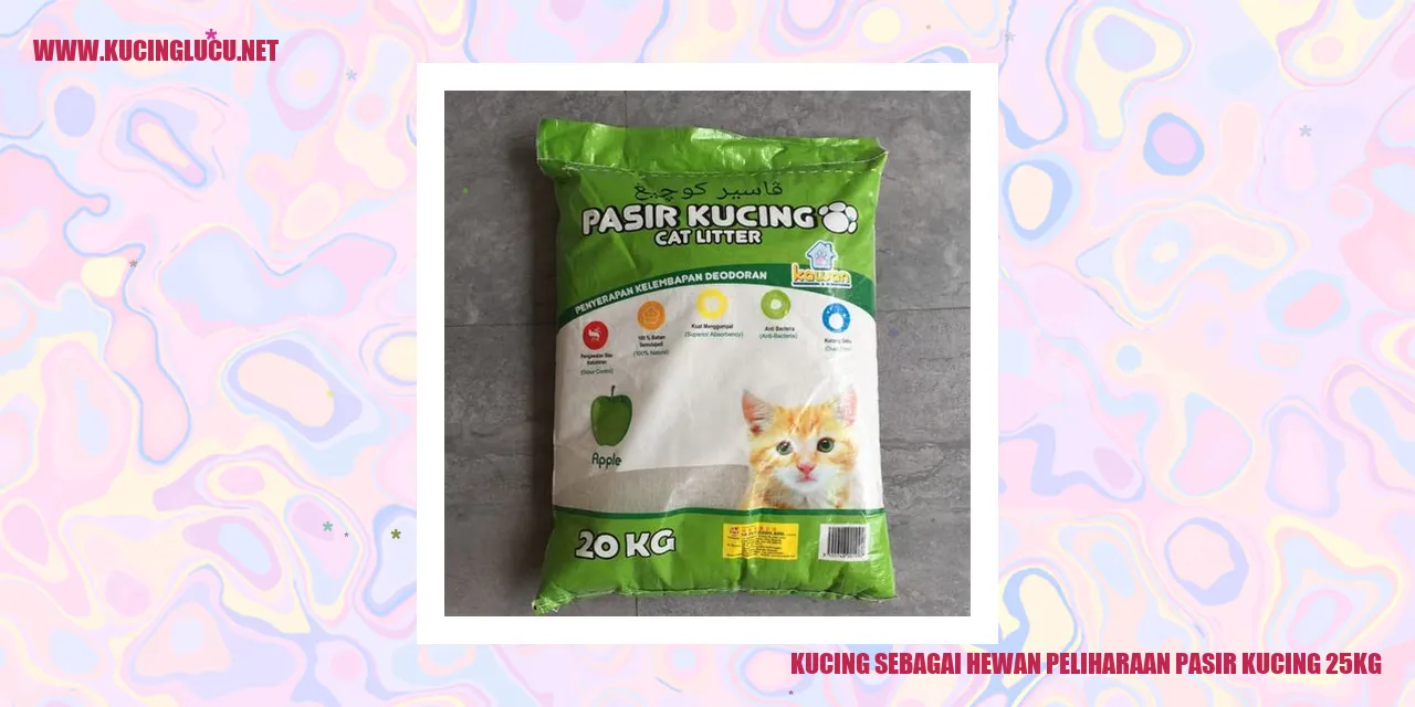 Gambar kucing dengan pasir kucing 25kg