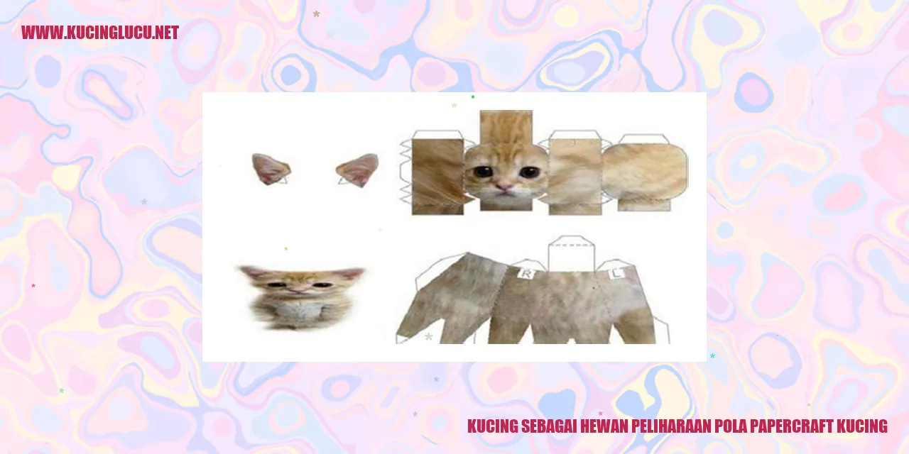 Gambar Pola Papercraft Kucing