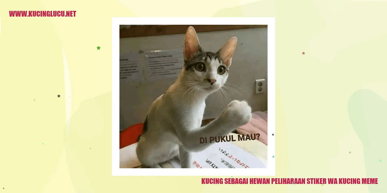 Kucing sebagai Hewan Peliharaan