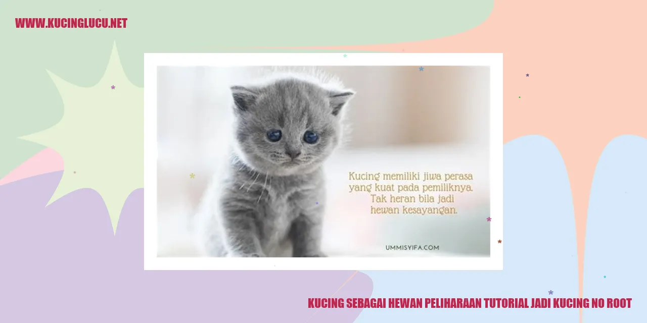 Kucing adalah hewan peliharaan yang lucu dan menggemaskan