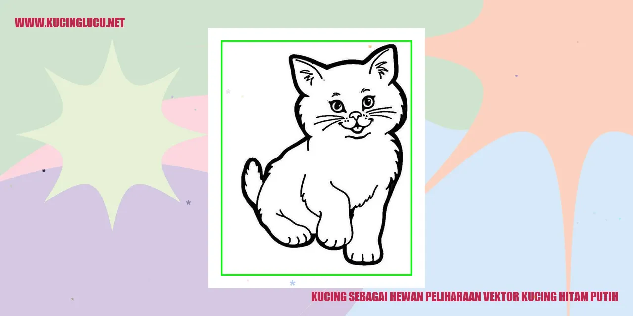 Potret Kucing Hitam-Putih