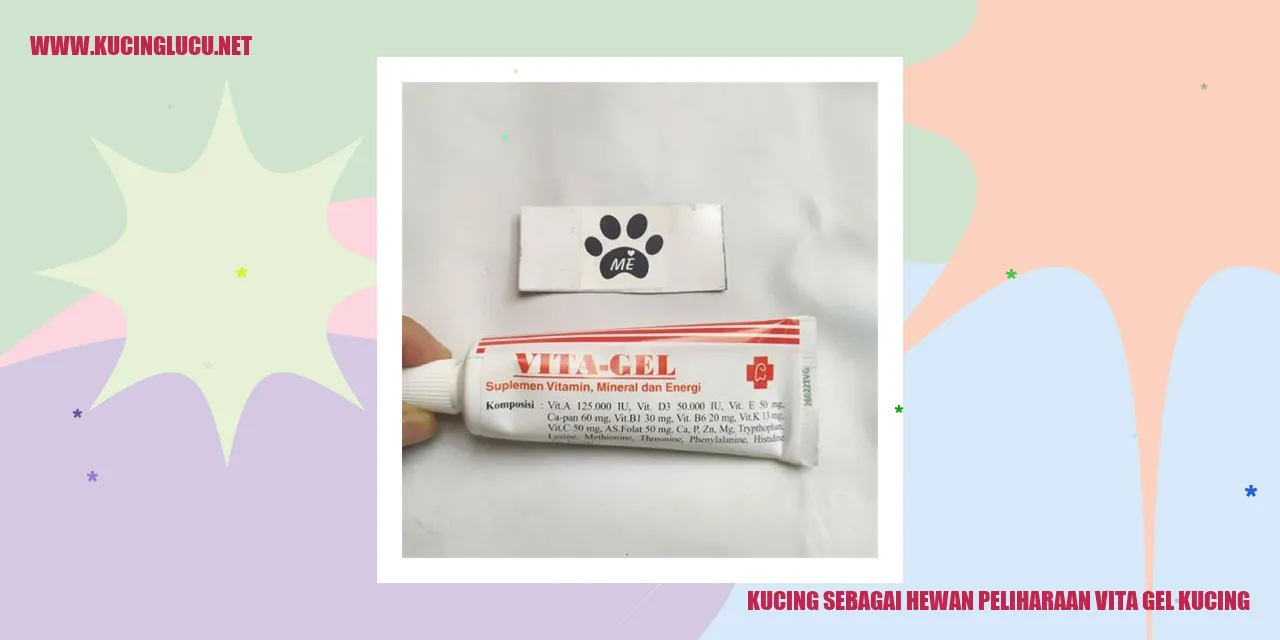 Kucing sebagai Hewan Peliharaan vita gel kucing