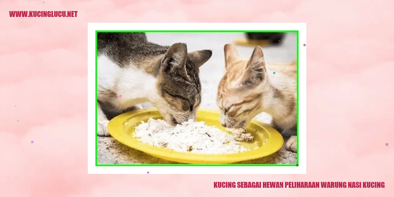 Kucing sebagai Hewan Peliharaan warung nasi kucing
