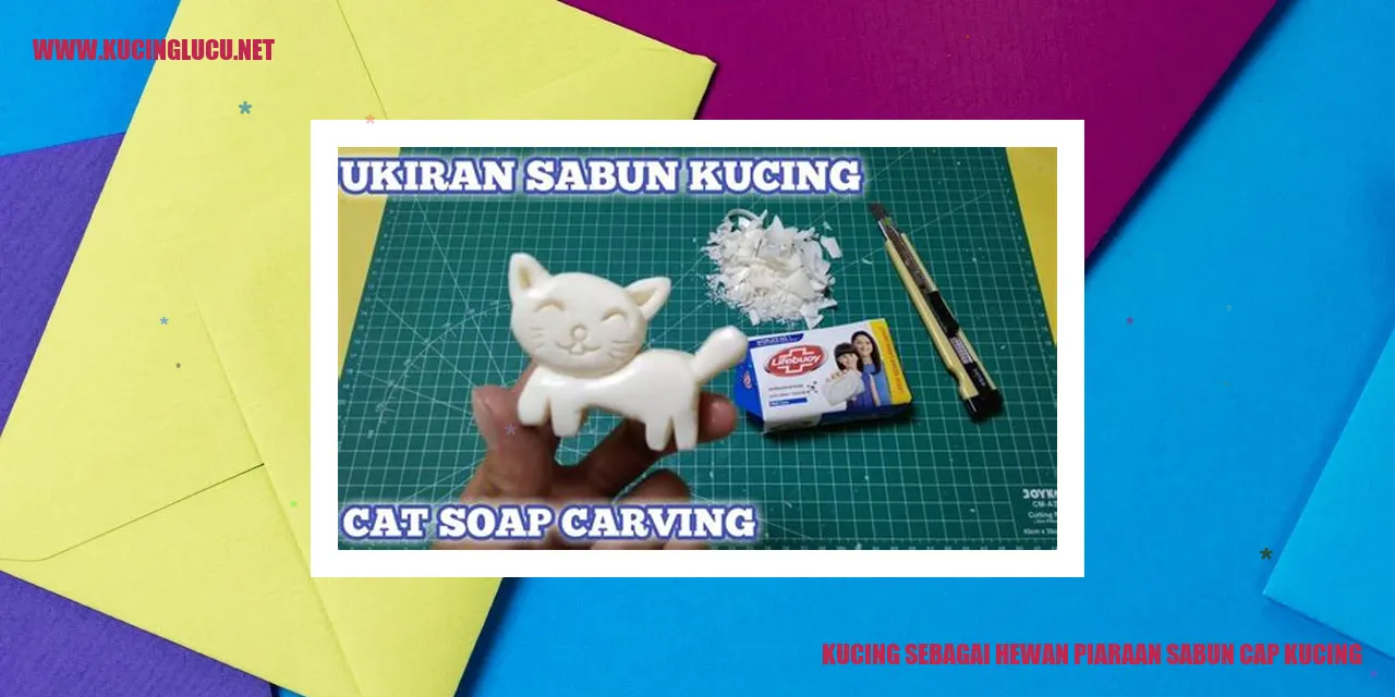 Gambar Kucing sebagai Hewan Piaraan Sabun Berlogo Kucing