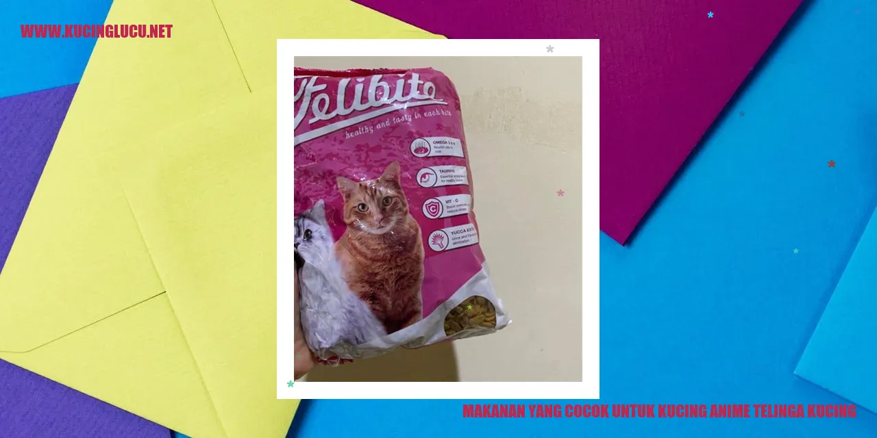 Makanan Kucing Anime Telinga Kucing