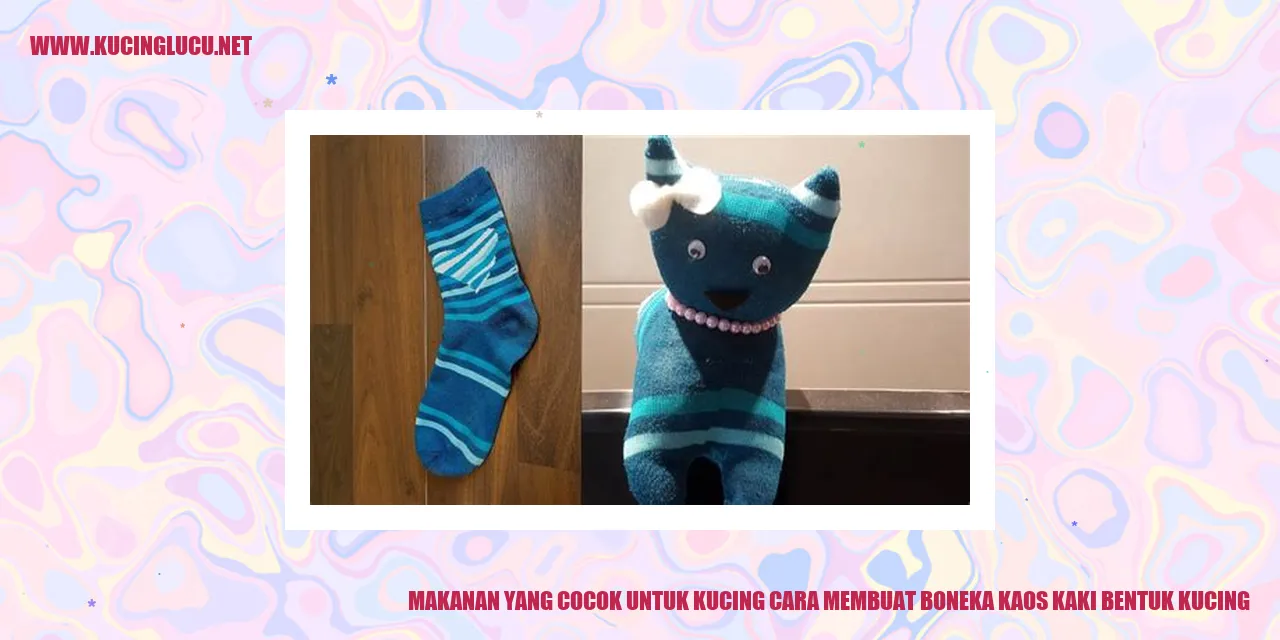 Makanan yang Cocok untuk Kucing cara membuat boneka kaos kaki bentuk kucing