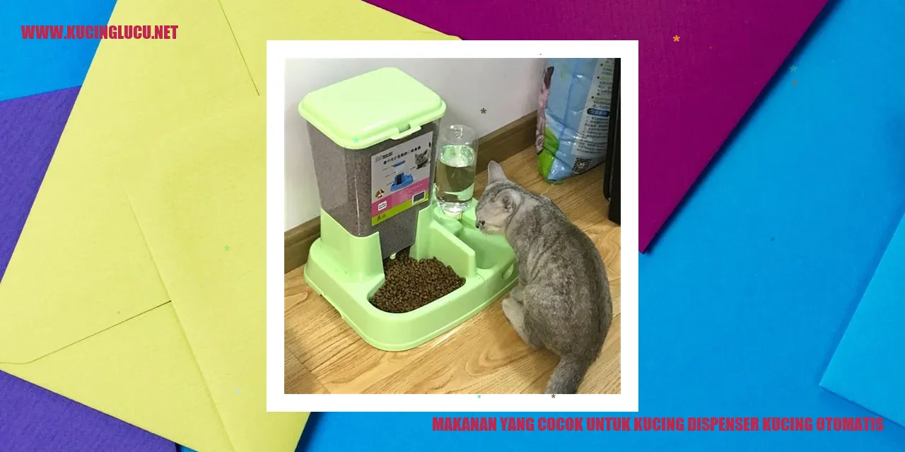 Kucing mendapatkan makanan dari mesin pemberi makan otomatis