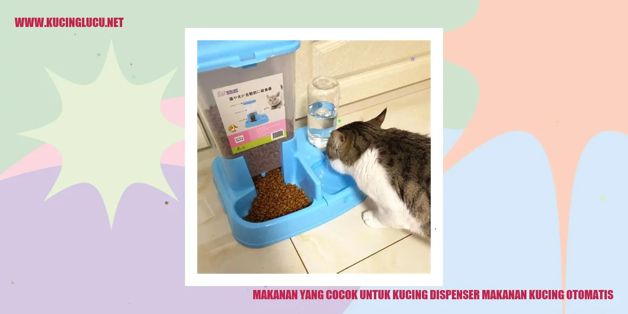 Kucing dispenser makanan kucing otomatis