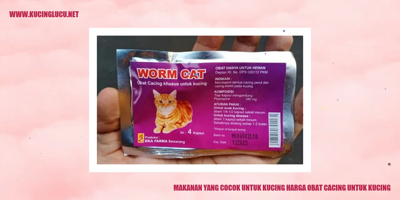 Makanan yang Cocok untuk Kucing harga obat cacing untuk kucing