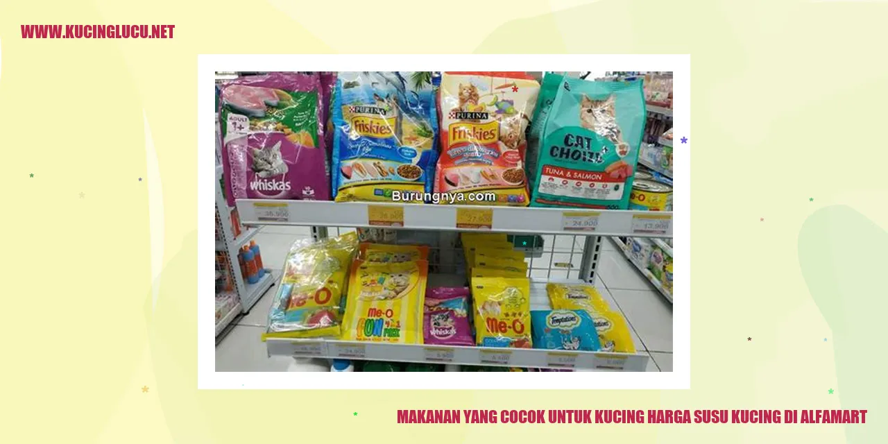 Makanan yang Cocok untuk Kucing dan Harga Susu Kucing di Alfamart