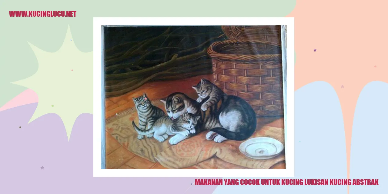 Lukisan kucing abstrak