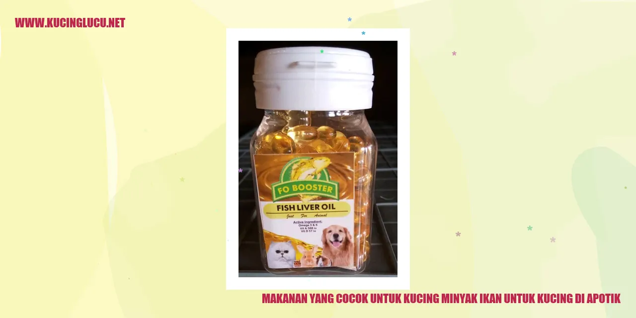 Minyak Ikan untuk Kucing