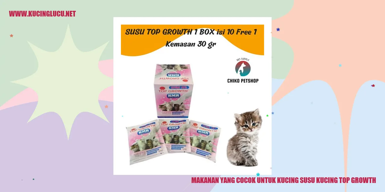 Makanan yang Cocok untuk Kucing Susu Kucing Top Growth