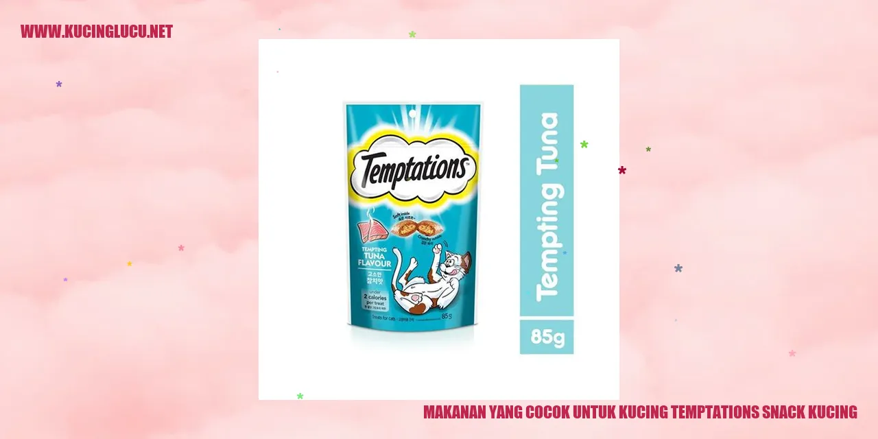 Kucing Menikmati Temptations Snack Kucing