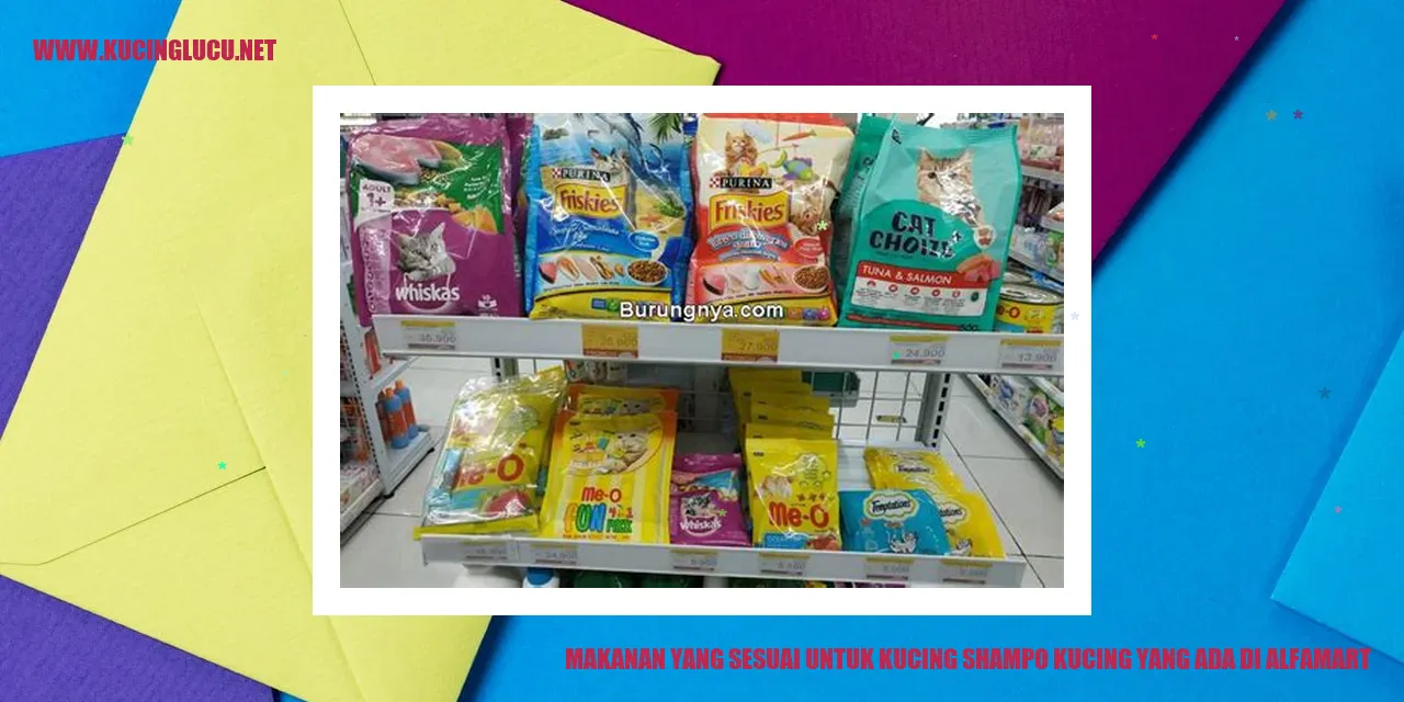 Gambar Makanan dan Shampo Kucing