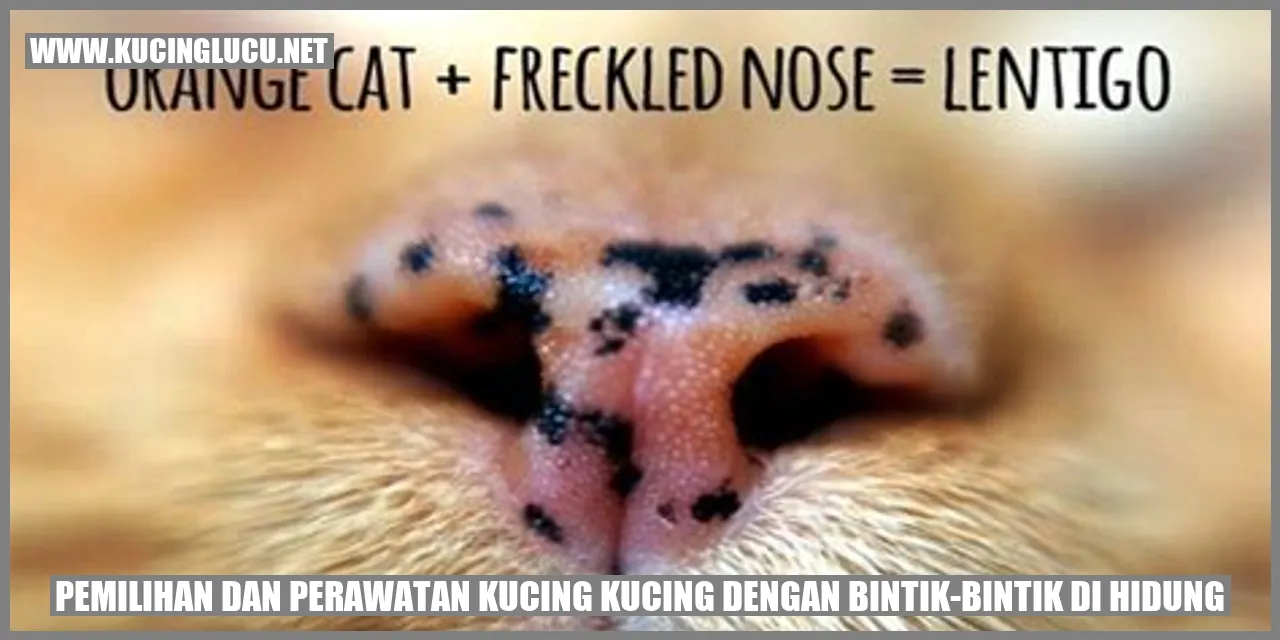 Kucing yang Memiliki Bintik-Bintik di Hidung
