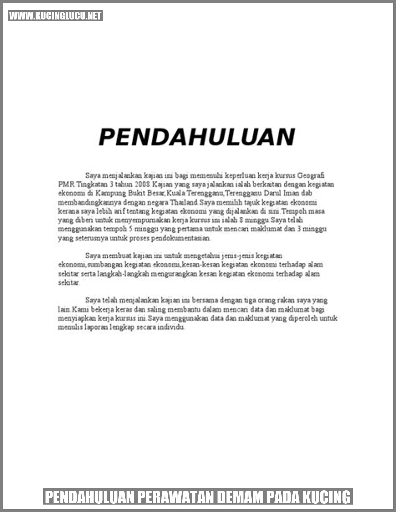 Gambar kucing dengan demam