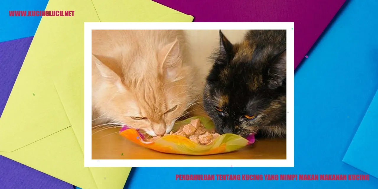 Kucing yang Mimpi Makan Makanan Kucing