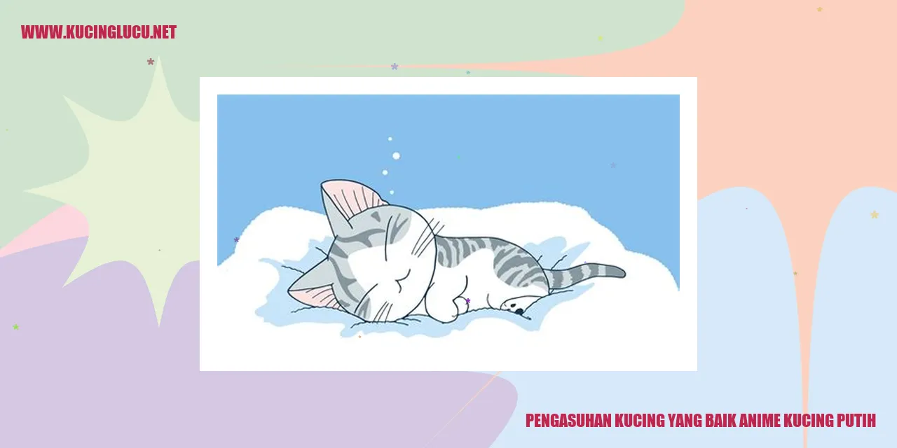 Gambar Kucing Putih Anime