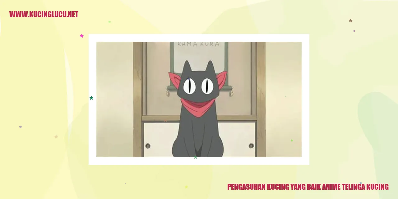 Gambar Kucing Anime dengan Telinga yang Indah