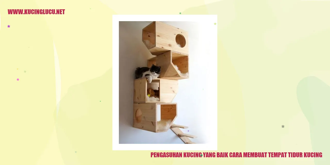 Kucing tidur di tempat tidur yang nyaman