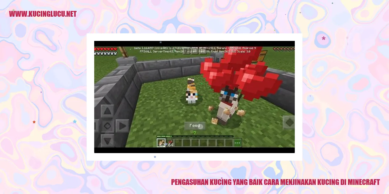 Gambar Kucing di Minecraft