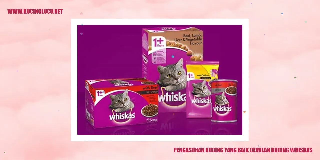 Kucing menikmati cemilan Whiskas
