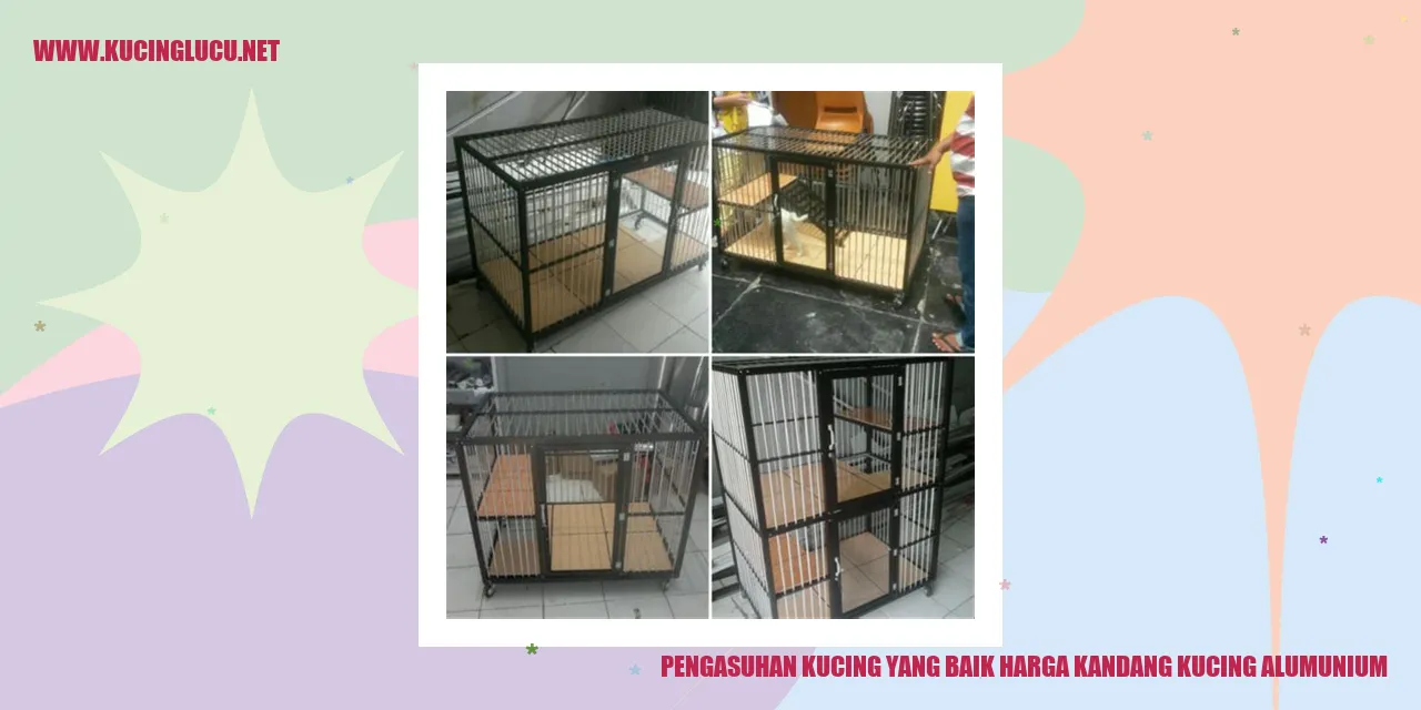 Kandang kucing alumunium
