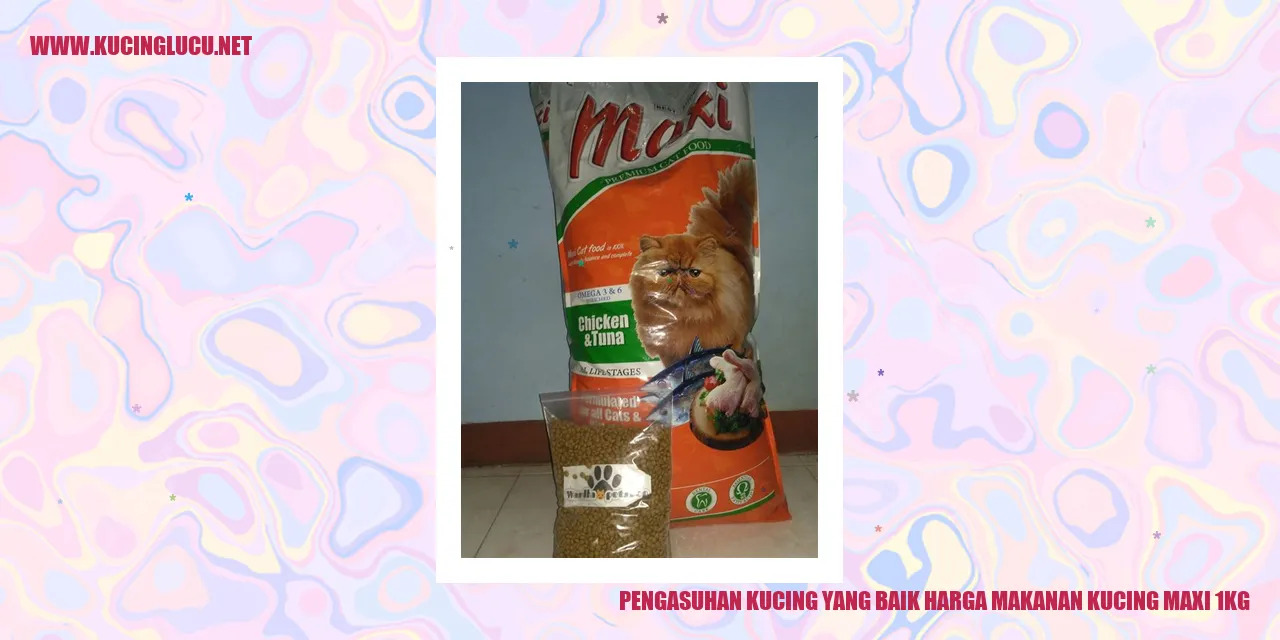 Kucing yang Bahagia dengan Makanan Maxi 1kg