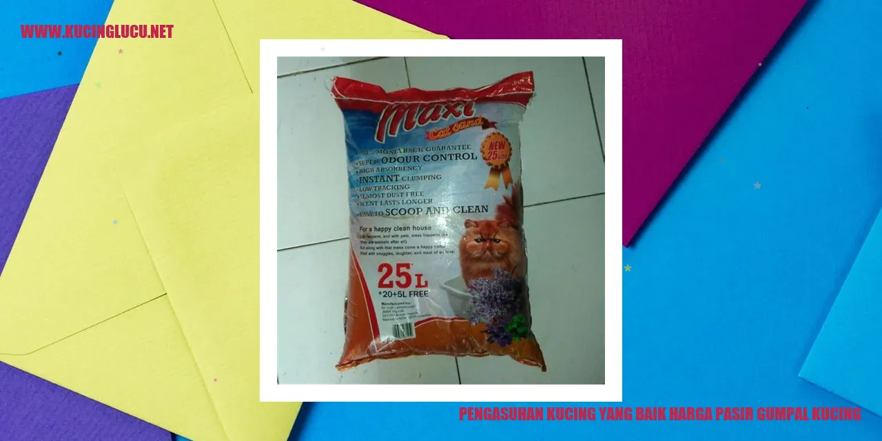 Pengasuhan Kucing yang Baik harga pasir gumpal kucing