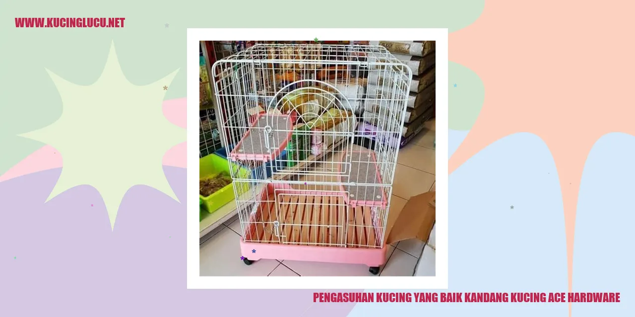 Kucing di Kandang Kucing Ace Hardware