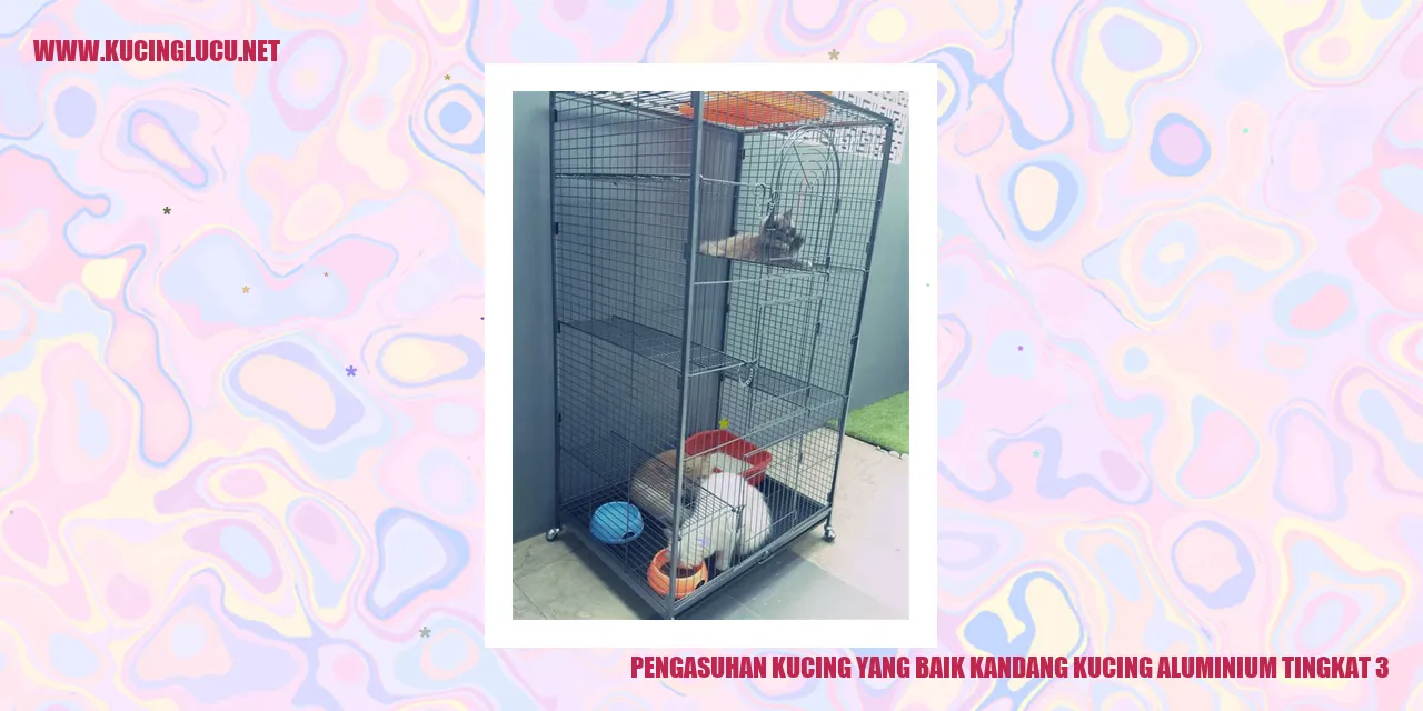 Kandang Kucing Aluminium Tingkat 3