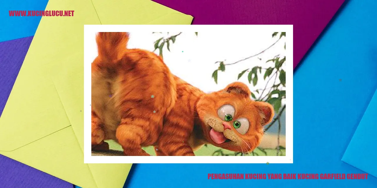 Kucing Garfield yang Gendut