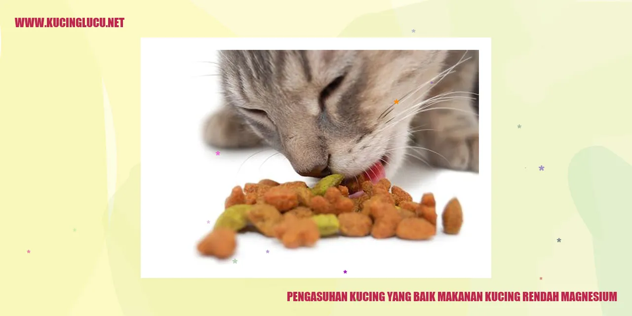 Kucing Makanan Rendah Magnesium