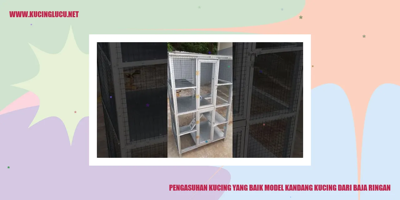 Kucing dalam Kandang Baja Ringan