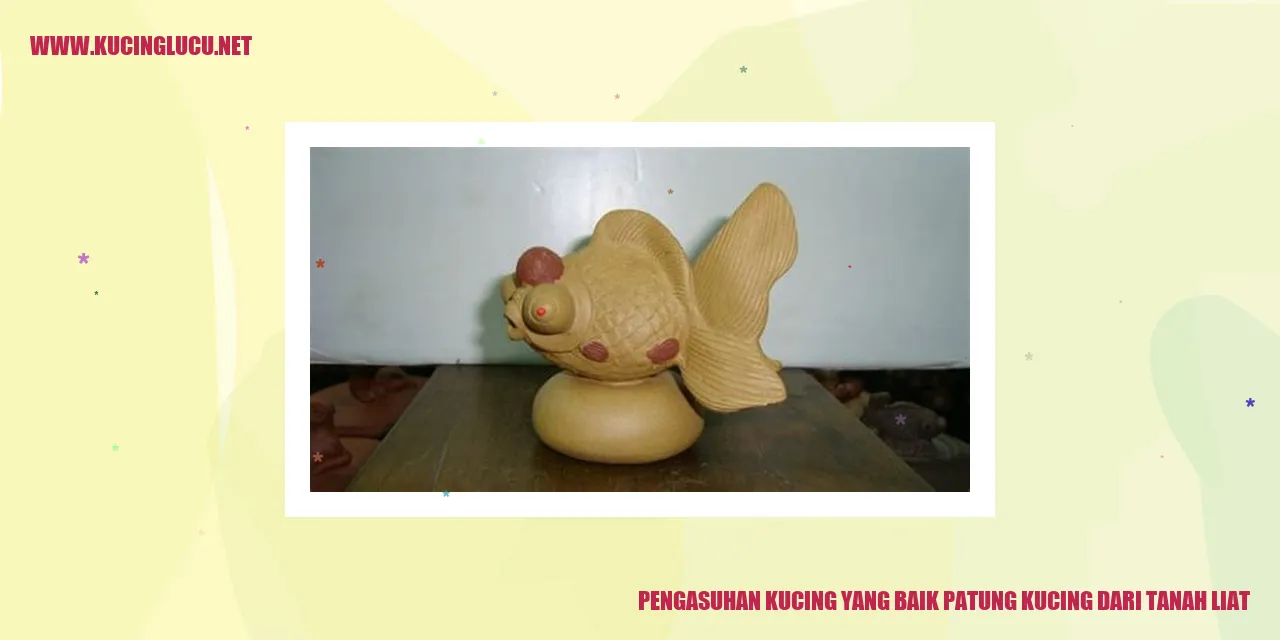 Gaya Memelihara Kucing yang Baik patung kucing dari tanah liat