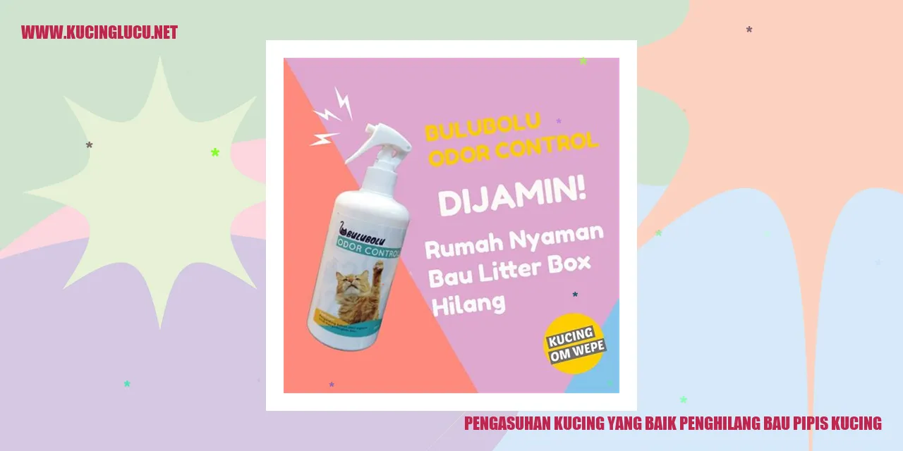 Pengasuhan Kucing yang Baik penghilang bau pipis kucing