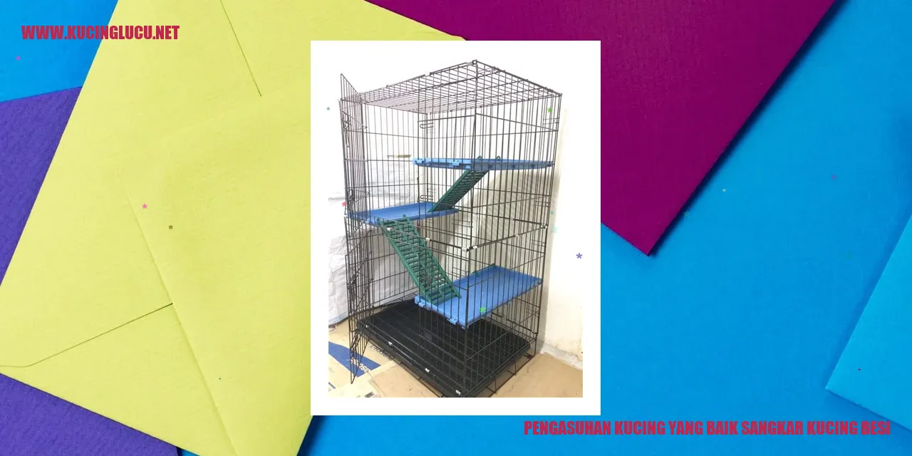 Sangkar Kucing Berbahan Besi