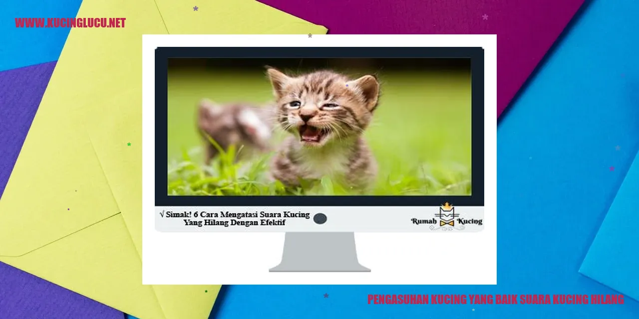 Kucing yang Hilang Suara