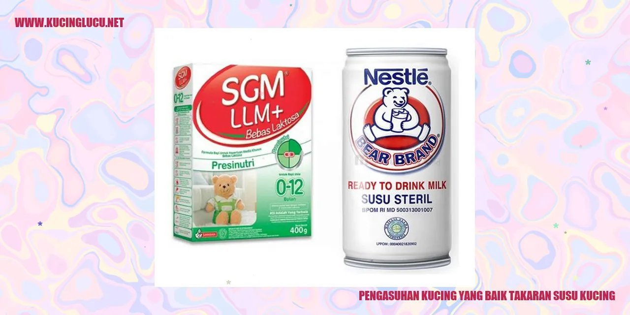 Pengasuhan Kucing yang Baik takaran susu kucing