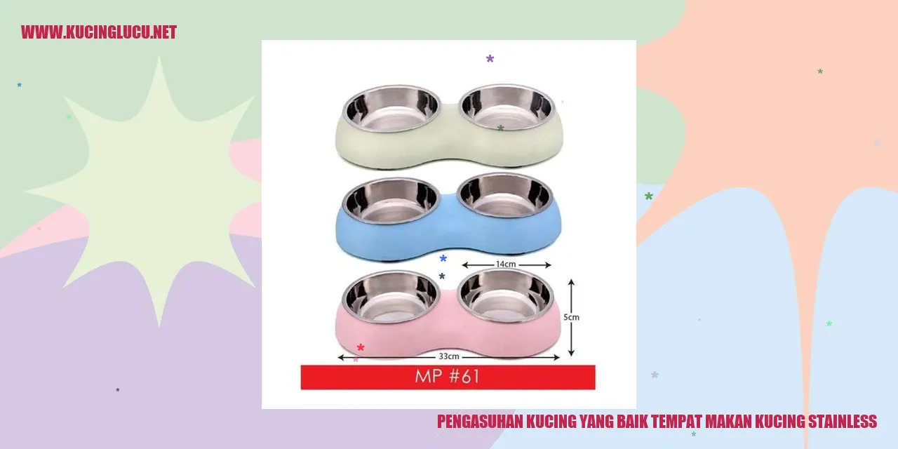 Tempat Makan Kucing Stainless