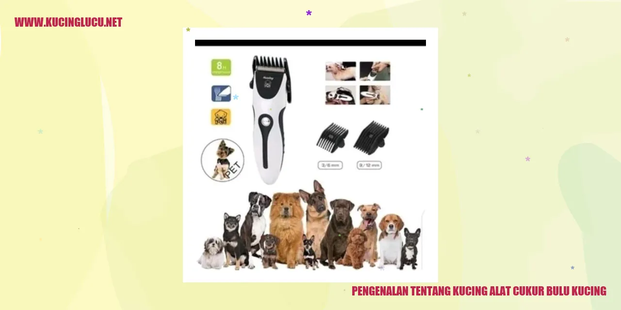 Kucing Alat Cukur Bulu Kucing