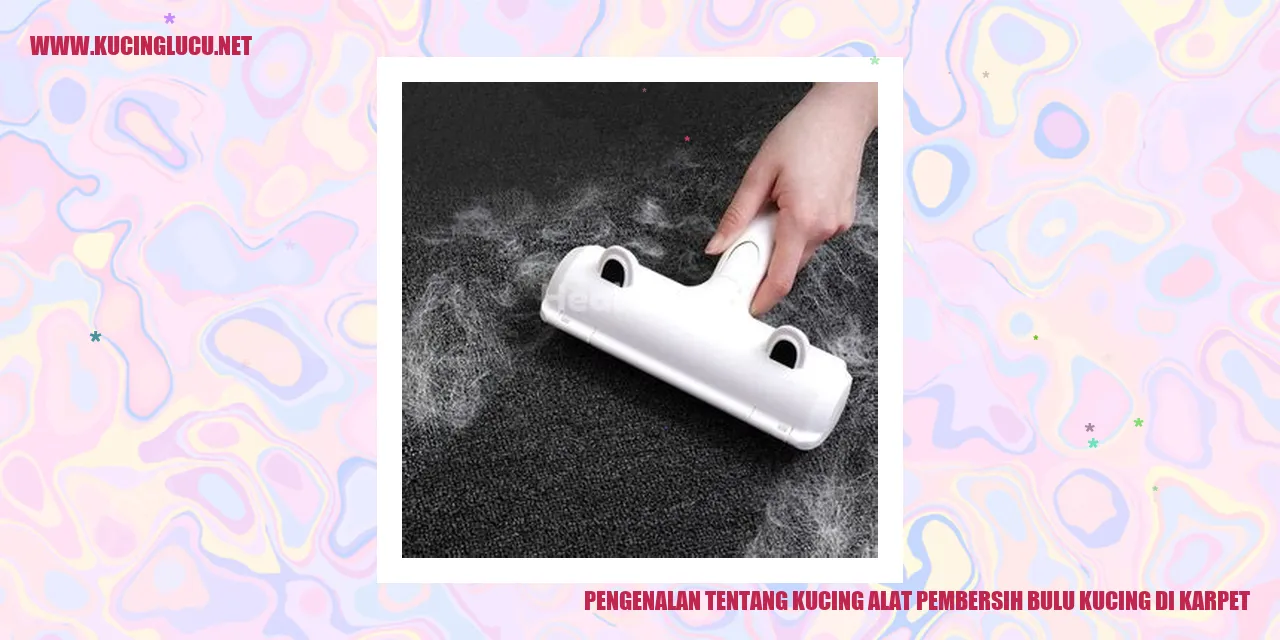 Kucing alat pembersih bulu kucing di karpet